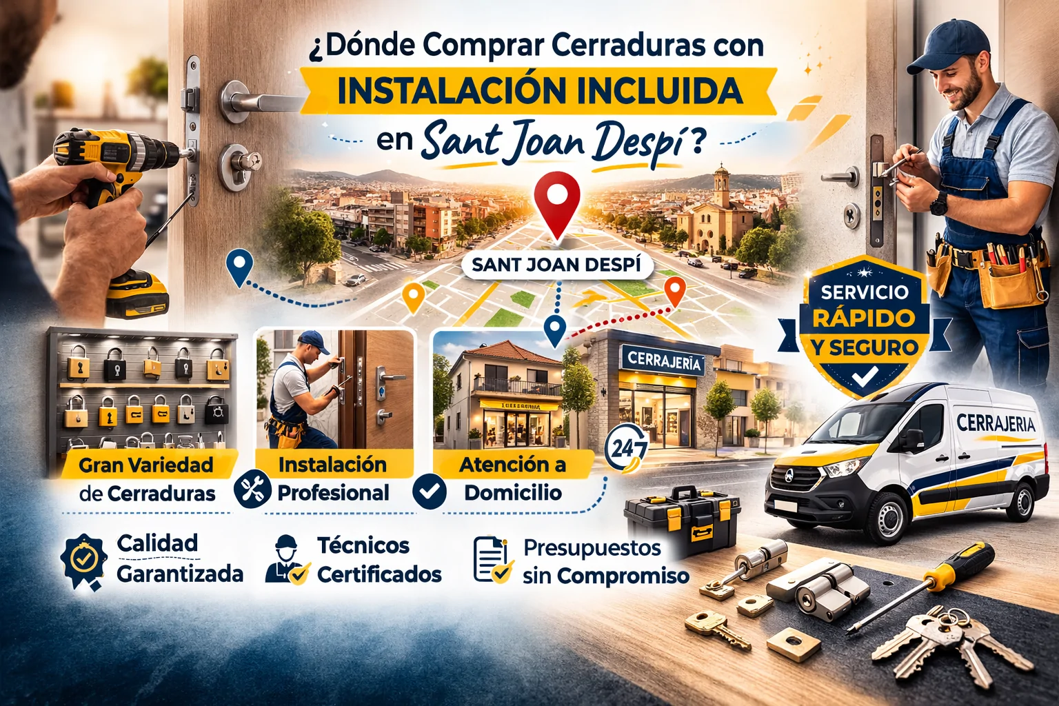 Donde comprar cerraduras instalacion incluida Sant Joan Despi - &iquest;D&oacute;nde comprar cerraduras con instalaci&oacute;n incluida en Sant Joan Desp&iacute;?