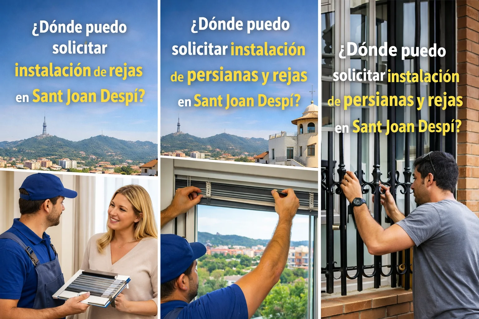 ¿Dónde puedo encontrar servicios de reparación de persianas de confianza en Sant Joan Despí? Donde puedo solicitar instalacion de persianas y rejas en Sant Joan Despi - ¿Dónde puedo encontrar servicios de reparación de persianas de confianza en Sant Joan Despí?